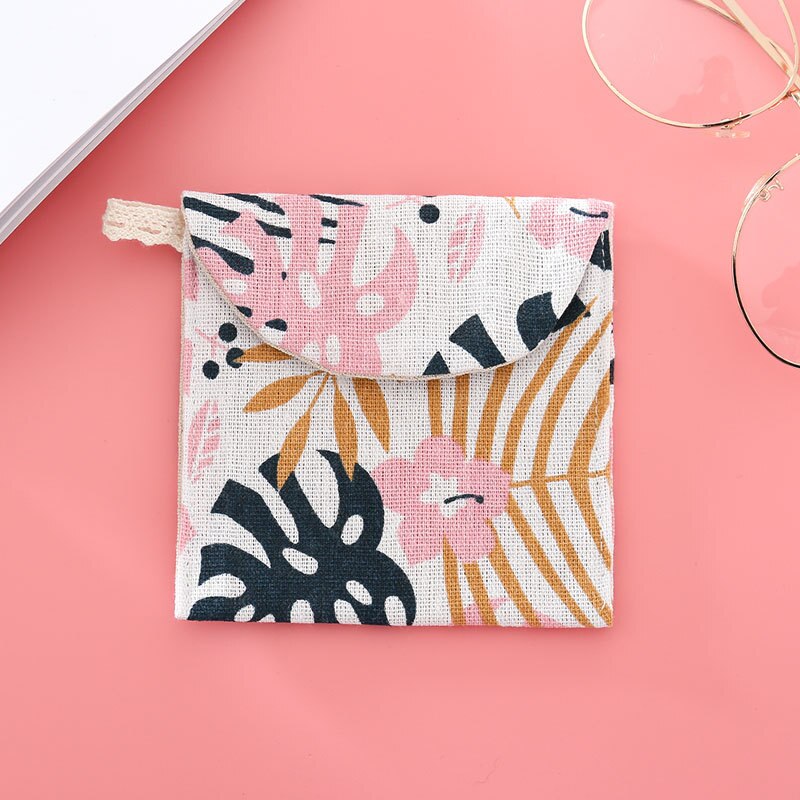 Girls Tampon Holder Organizer Women Napkin Cosmetic Bags Coin Purse Ladies Makeup Bag Tampon Storage Bags Sanitary Pad Pouch