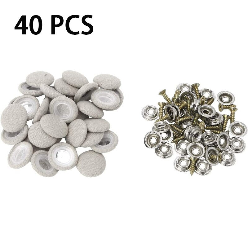 20/40pcs Car Interior Roof Buckles Headliner Ceiling Cloth Fixing Screw Cap Repair Automotive Care Fabric Buckle Rivets Retainer