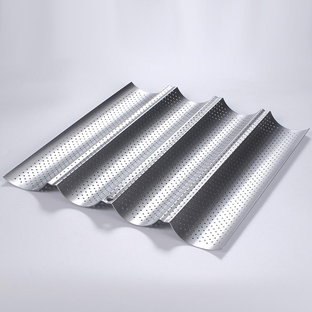 Kitchen Accessories Homemade Baguette Carbon Steel Pan French Bread Wands Baking Mold Nonstick Bakeware Pastry Tray Toaster Tool