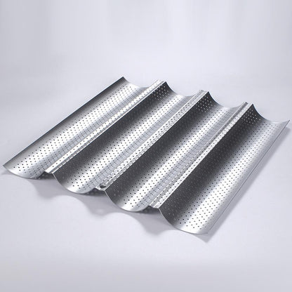 Kitchen Accessories Homemade Baguette Carbon Steel Pan French Bread Wands Baking Mold Nonstick Bakeware Pastry Tray Toaster Tool