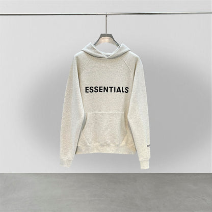 Essentials hoodie 3D rubber lettering logo sweatshirt High quality hip hop loose unisex oversize fashion brand pullover hoodie