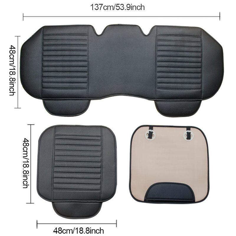 AUTOYOUTH Four Season Seat Cover PU Leather Car Seat Cushion Automobiles Seat Cover Universal Car Chair Protector Pad Mat Auto