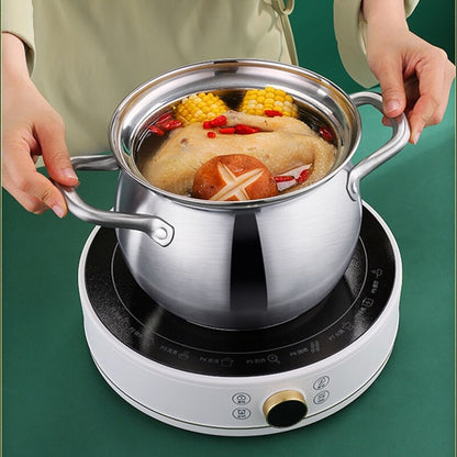 stainless steel Soup big cooking pot Thickened soup pot New design General use of gas in induction cooker for porridge pot