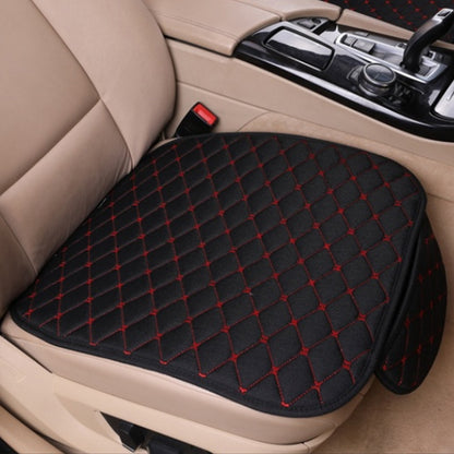 Flax Car Seat Cover Front Rear Back Linen Fabric Cushion Summer Breathable Protector Mat Pad Vehicle Auto Accessories Universal