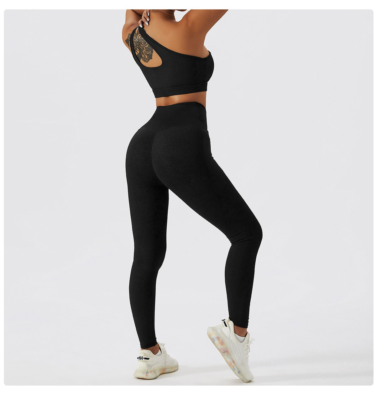 2 Piece Yoga Clothes Women&#39;s Tracksuit Athletic Wear Pilates Fitness Suit Gym Workout Push Up Clothes Sports Bra Leggings Suit