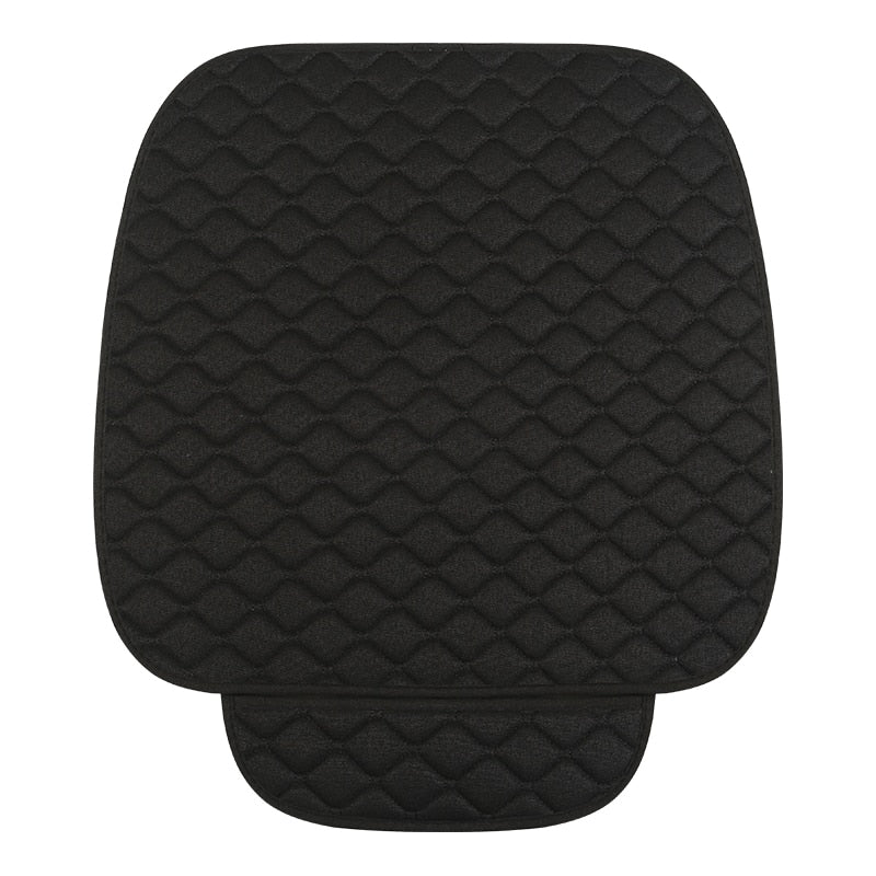 Linen Car Seat Cover Protector Summer Front or Rear Seat Back Cushion Pad Mat Backrest Universal for Auto Interior Truck Suv Van