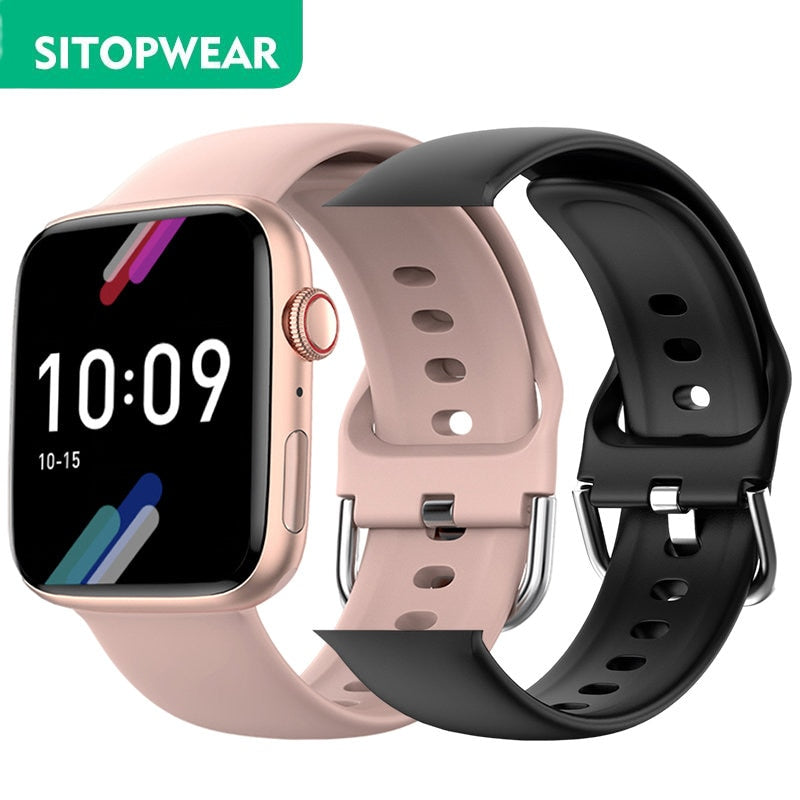 SitopWear Smart Watch 2023 Wireless Charging Smartwatch Bluetooth Calls Watches Men Women Fitness Bracelet Custom Watch Face