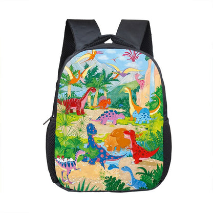 12 Inch Animals Dinosaur Backpacks Dinos Children School Bags Baby Toddler Bag Boys Backpack for Kids Kindergarten Bags Gift