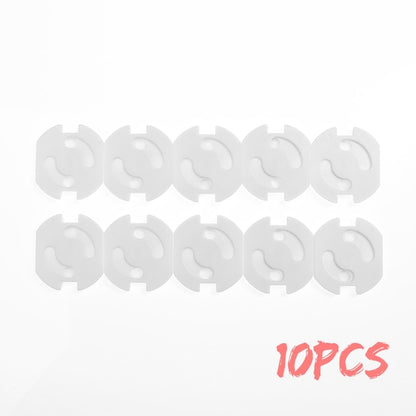 10pcs EU Power Socket Electrical Outlet Baby Kids Child Safety Guard Protection Anti Electric Shock Plugs Protector Rotate Cover