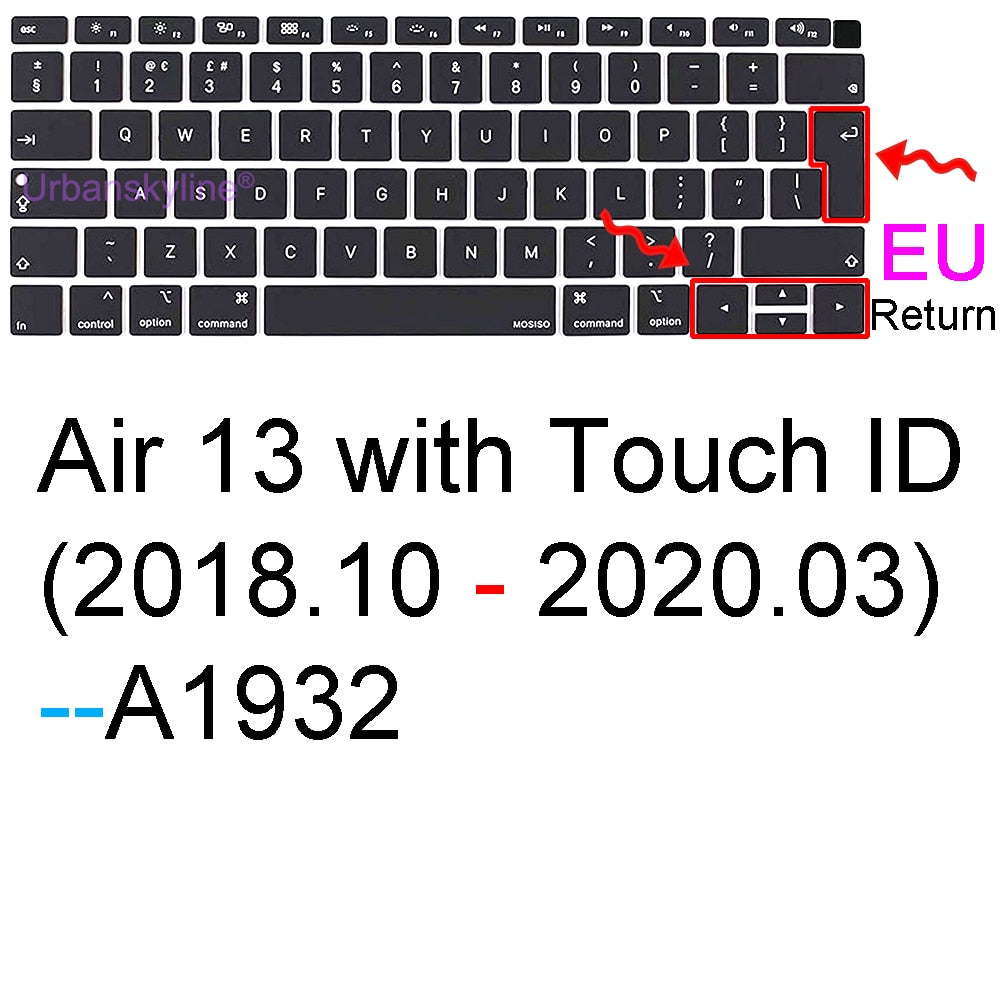 Keyboard Cover for Macbook Air 13 M2 Pro 13 M1 14 Max 15 16 Bar ID 17 Retina 11 Silicone Protector Skin Case A2337 A2779 A2681