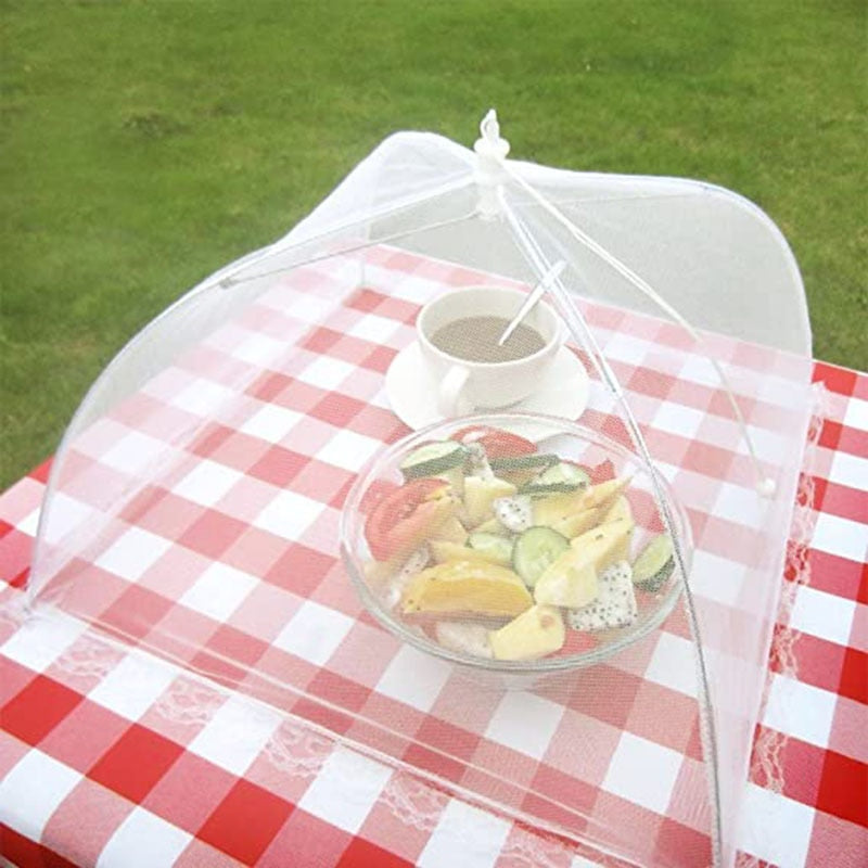 Foldable Food Mesh Cover Fly Anti Mosquito Pop-Up Food Cover Umbrella Meal Vegetable Fruit Breathable Cover Kitchen Accessories