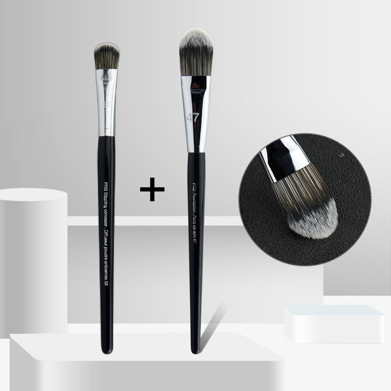 LOYBJ Professional Foundation Brush 47 Broom Head Liquid Foundation Shadow Repairing Brushes Women Face Base Makeup Beauty Tools