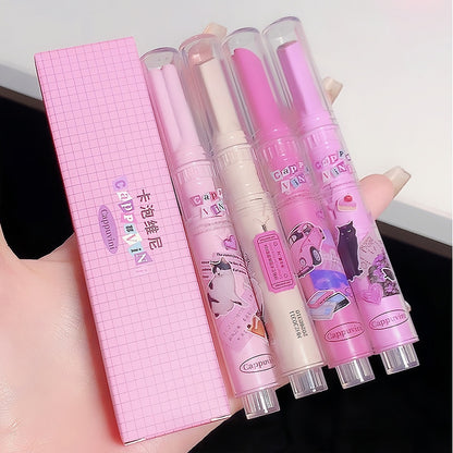 FLORTTE Love Shape Lipstick Flower Jelly Water Lip Gloss Clear Light Hydrating Lip Tint Non-stick Cup Korea Cosmetic