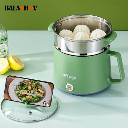 Mini Multifunction Rice Cookers Household Non-stick Pan Cooking Machine Dormitory Hot Pot 1-2 People Electric Rice Cooker