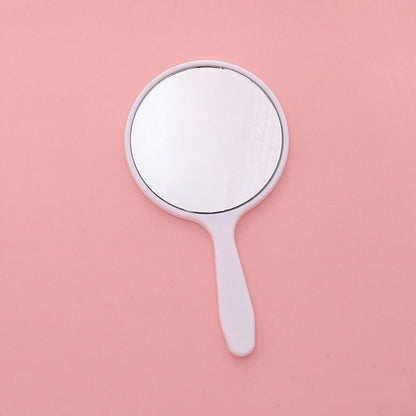 Handheld Makeup Mirror Lip Shaped Makeup Mirror With Handle Hand Mirror SPA Salon Compact Mirrors Cosmetic Mirror For Women