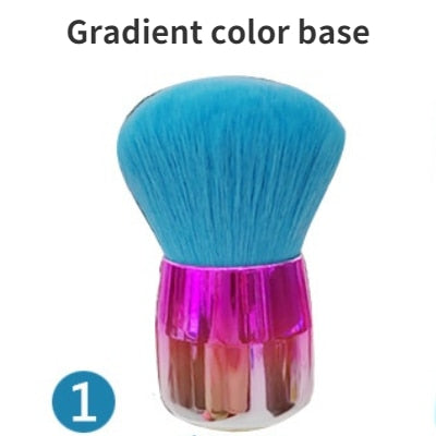 Popular Mushroom Nail Brush Round Small Flower Paint Gel Dust Cleaning Brushes Make Up Brush Nail Art Manicure Tools