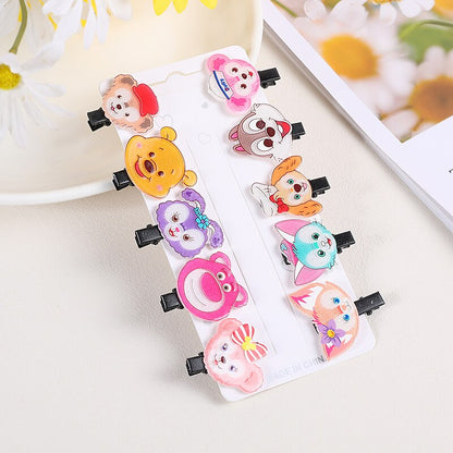 10PCS/Set New Cute Cartoon Unicorn Hair Clips for Girls Colorful Sweet Unicorn Hairpin Kids Barrette Hair Accessories for Girls