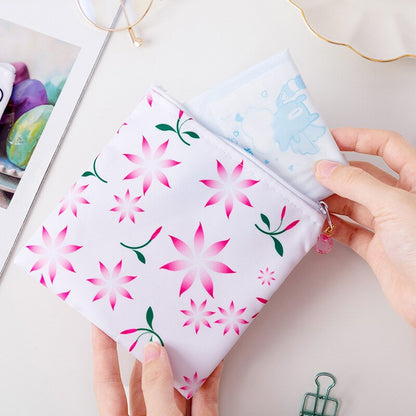 Girls Tampon Holder Organizer Women Napkin Cosmetic Bags Coin Purse Ladies Makeup Bag Tampon Storage Bags Sanitary Pad Pouch