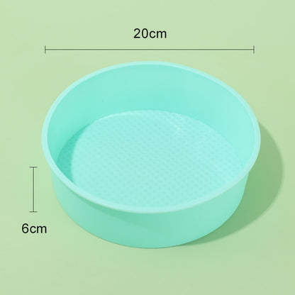 20CM Round Cake Pan Toast Pan Bread Pan Silicone Baking Pan Baking Forms For Pastry Accessories Tools Food Grade Silicone Mould