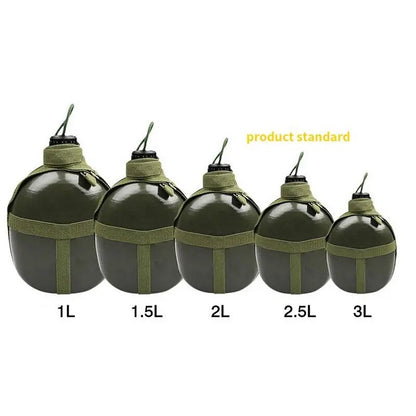 Military Type 87 aluminum kettle Convenient Large Capacity Survival Water Bottle Canteen Kettle for Outdoor Camping Travel