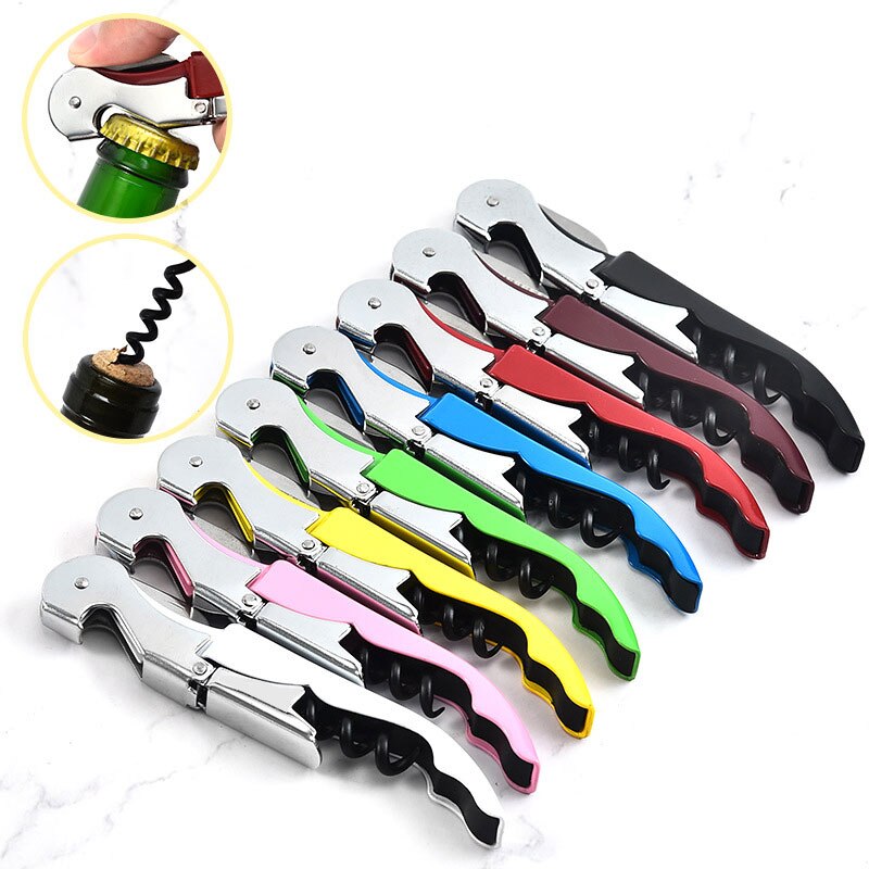 Multifunctional Wine Bottle Opener Seahorse  Stainless Steel  Beer Corkscrew Knife Kitchen Gadget Bar Accessories