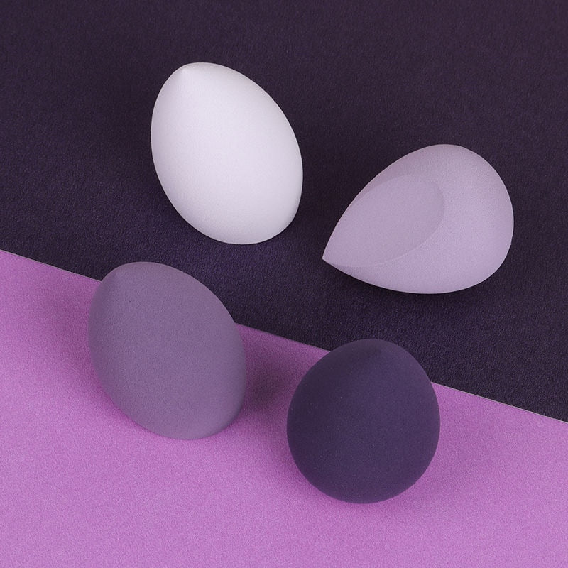 4pcs Makeup Sponge Powder Puff Dry and Wet Combined Beauty Cosmetic Ball Foundation Powder Puff Bevel Cut Make Up Sponge Tools