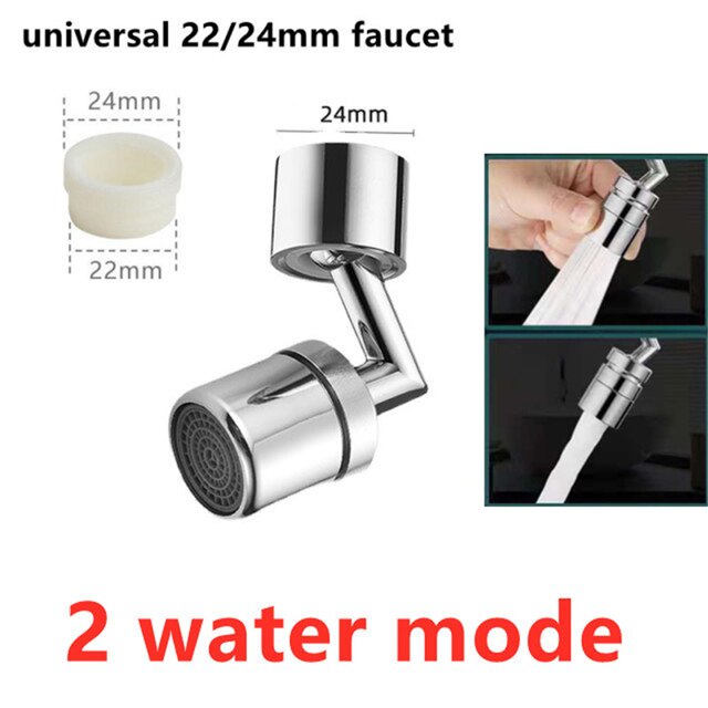 1080 Degree Rotating Faucet Extender Universal Waterproof Splash Nozzle Washing Pool Aerator Home Kitchen Bathroom Accessories