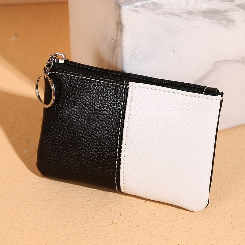 Litchi Pattern Coin Purse Female PU Leather New Mini Wallet Luxury Brand Designer Women Small Hand Bag Cash Pouch Card Holder