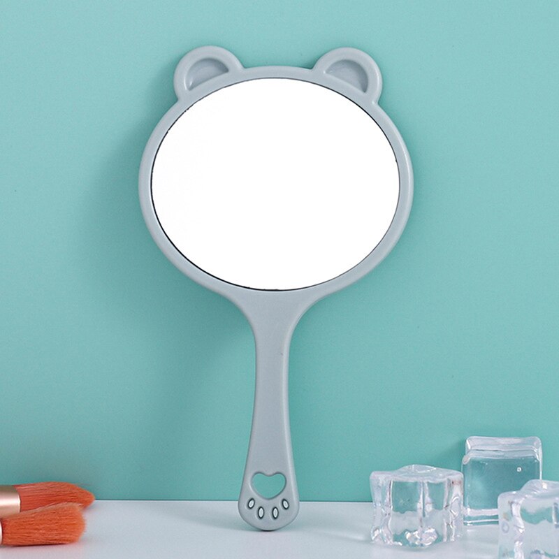 Handheld Makeup Mirror Lip Shaped Makeup Mirror With Handle Hand Mirror SPA Salon Compact Mirrors Cosmetic Mirror For Women