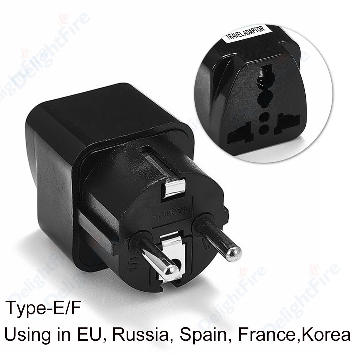 1pcs Universal AU UK US EU Plug Adapter US to EU Plug Converter Australian KR Euro Travel Adapter Power Electric Socket Outlet