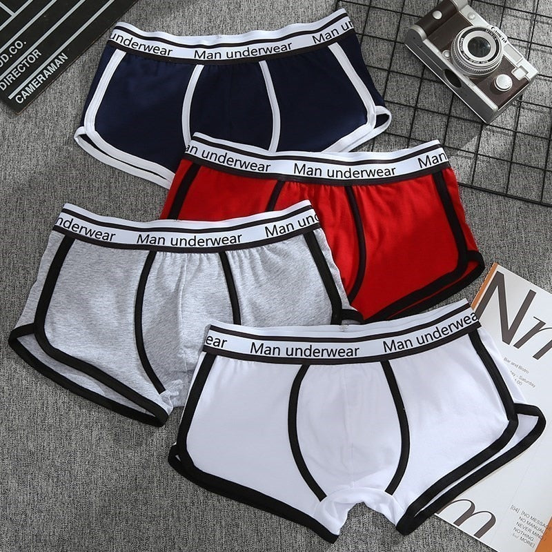 Boxer Mens Underwear Men Cotton Underpants Male Pure Men Panties Shorts Underwear Boxer Shorts Comfortable Cotton Plus size 4XL