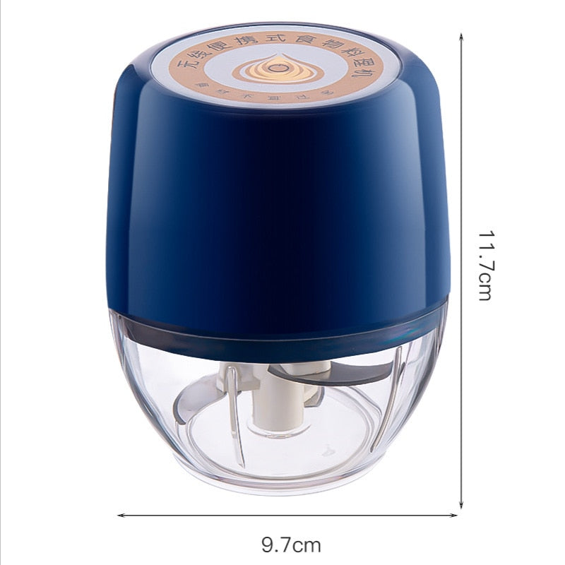2023 New Electric Mashed Garlic Wireless Portable Cooking Machine Small Chopped Garlic Household Beater Mashed Garlics Machines