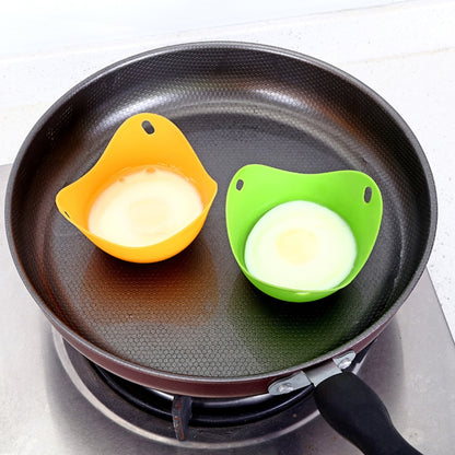 Egg Poachers Silicone Molds Cooker Tools Pancake Cookware Bakeware Steam Eggs Plate Tray Healthy Novel Kitchen Accessories