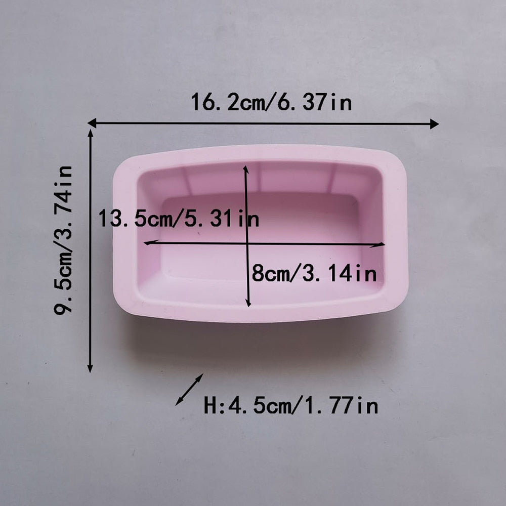 Mini Silicone Mould Rectangular Loaf Pan Bread Pastry Cheese Cake Toast Pan Kitchen Mold Baking Tools for Cakes