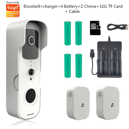 Tuya Smart Video Doorbell Waterproof Night Vision Home Security 1080P FHD Camera Digital Visual Intercom WIFI Tuya Door Bell