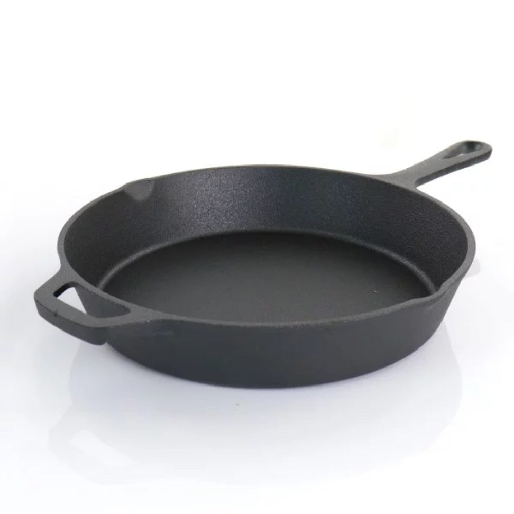 MegaChef Pre-Seasoned Cast Iron 5-Piece Kitchen Cookware Set, Pots and Pans cooking pots set