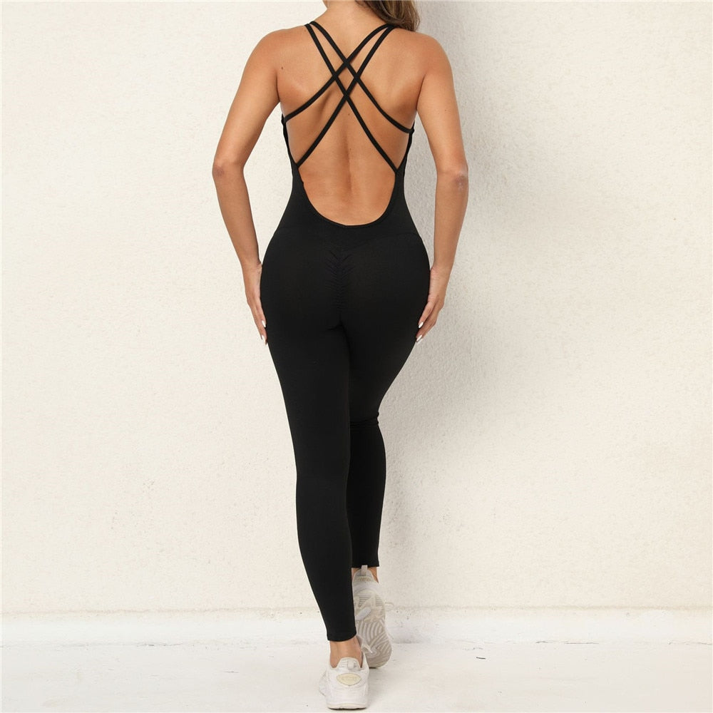 2023 Pad Lycra Active Wear Gym Yoga Sets Women Fitness Clothing Women Workout Female Sports Outfit Suits Exercise Jumpsuit