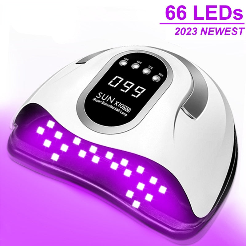 66LEDs Nail Dryer UV LED Nail Lamp for Curing All Gel Nail Polish With Motion Sensing Professional Manicure Salon Tool Equipment