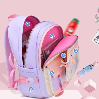 Fengdong small girls primary school bag cute backpacks for children satchel kawaii book bag kids school backpack wholesale bags