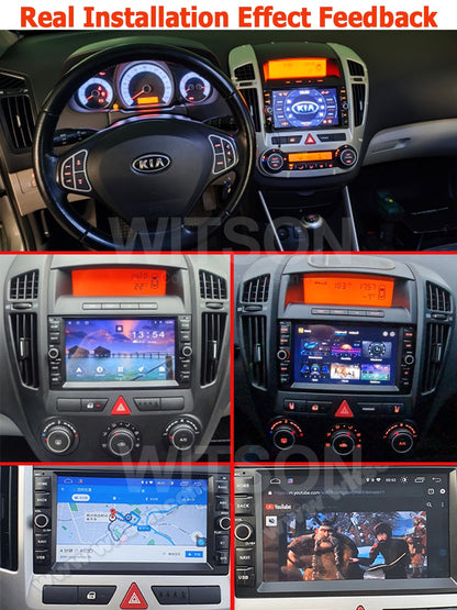 DSP Audio 7'' Android 12 Autoradio Car 2 Din Stereo For KIA CEED 2007 2008 2009 GPS Radios WIFI BT CARPLAY Multimídia Automotivo