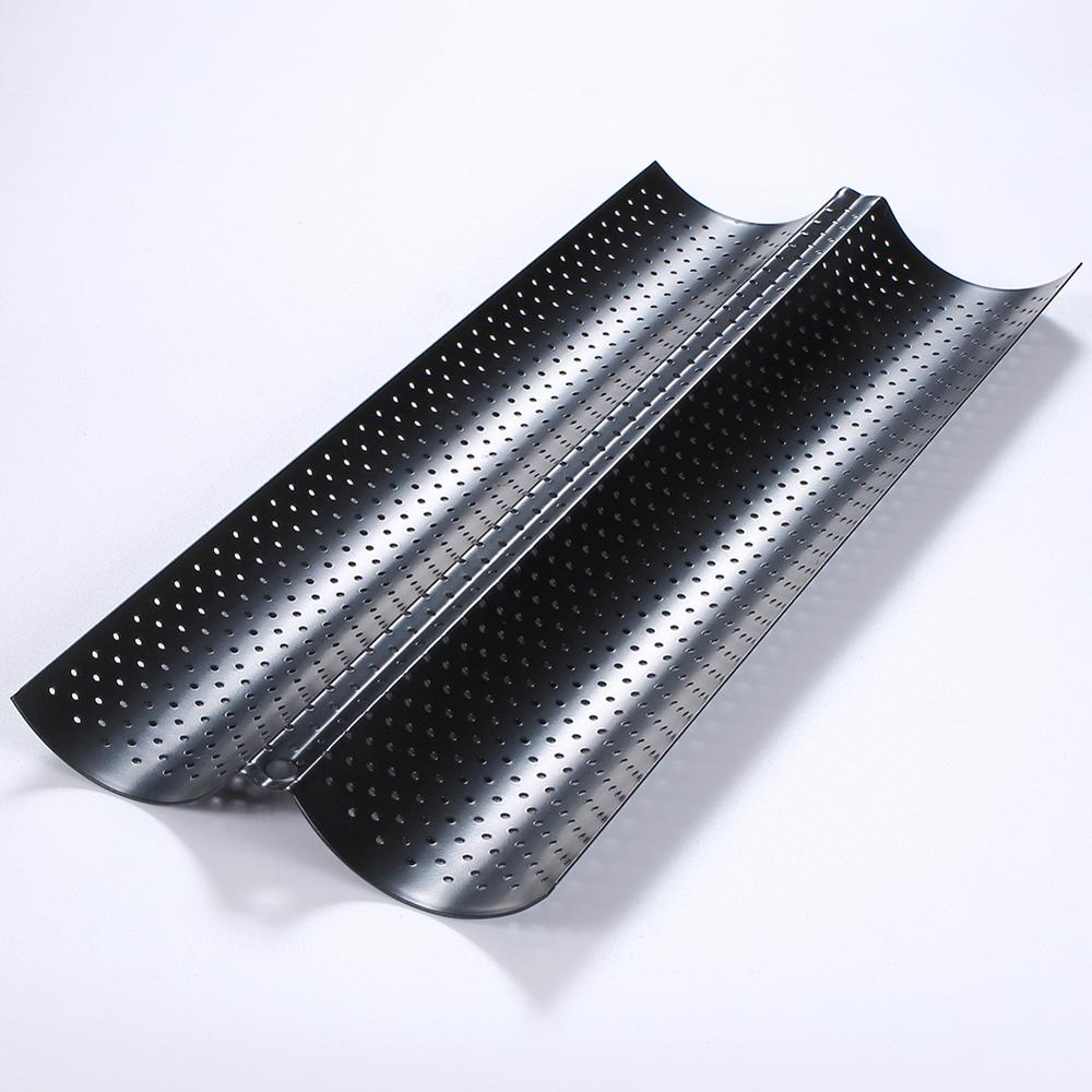Kitchen Accessories Homemade Baguette Carbon Steel Pan French Bread Wands Baking Mold Nonstick Bakeware Pastry Tray Toaster Tool