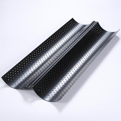 Kitchen Accessories Homemade Baguette Carbon Steel Pan French Bread Wands Baking Mold Nonstick Bakeware Pastry Tray Toaster Tool