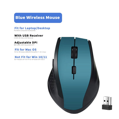 2.4Ghz Wireless Mouse Gamer for Computer PC Gaming Mouse With USB Receiver Laptop Accessories for Windows Win 7/2000/XP/Vista