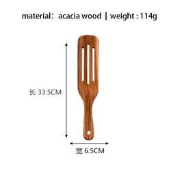 Kitchen Utensils Manufacturers Custom All Types Acacia Wooden Kitchen Tools Accessories Cooking Cookware Spatula Utensils Set