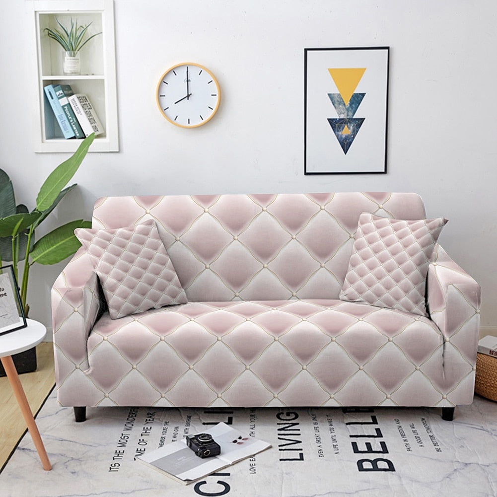 Geometric Elastic Sofa Covers for Living Room Couch Cover Stretch Sectional Slipcover Furniture Cover Protector Home Decoration