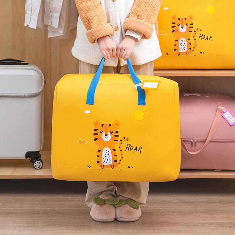 Kindergarten Quilt Storage Bag Cute Home Children Loaded Luggage Moving Packing Bag Portable Clothing Organization Bag