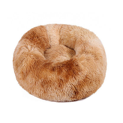 Pet Cat Bed Cushion Comfortable Donut Round Plush Kennel Pet Dog Nest Bed Winter Ultra Soft Washable Pet Bed for Dogs Cats