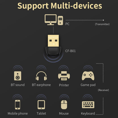 Mini Wireless USB Bluetooth Adapter BT 5.0 Dongle Music Audio Receiver Transmitter for PC Speaker Mouse Laptop Gamepad Printer