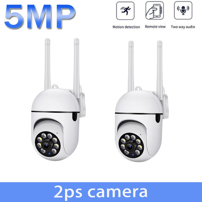 5G WiFi Surveillance Cameras 5MP IP Camera  HD 1080P IR Full Color Night Vision Security Protection Motion CCTV Outdoor Camera