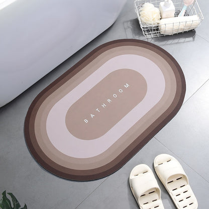 Super Absorbent Bath Mat Instant Drying Mat Bathroom Rug Non-slip Entrance Doormat Nappa Skin Floor Mat Toilet Carpet Home Decor